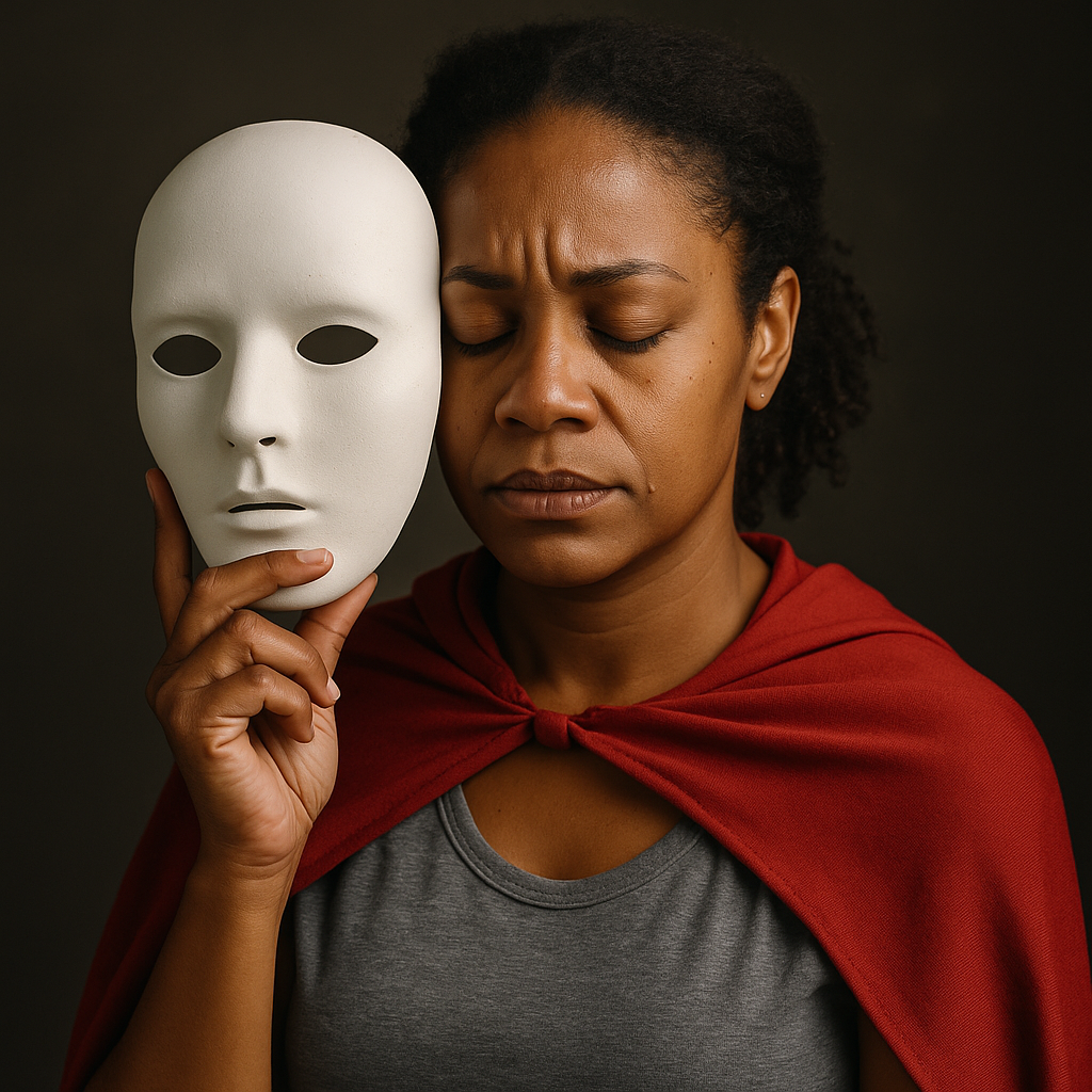We wear the mask and the superwoman cape.